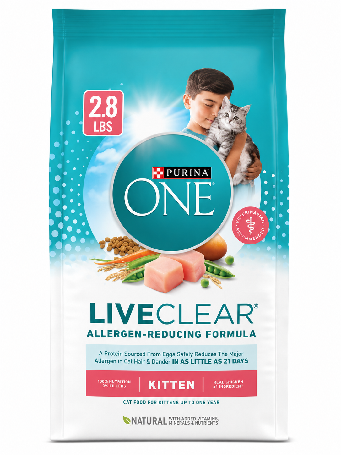 Live Clear Allergen-Reducing Kitten Food – Real Chicken, 2.8 lb