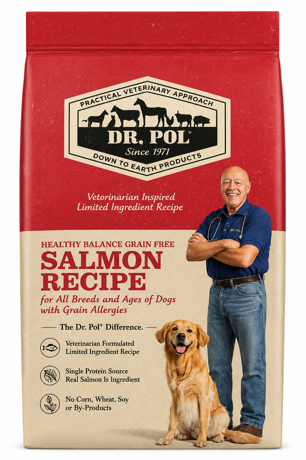 Healthy Balance Grain-Free Salmon Dog Food – 4 lb