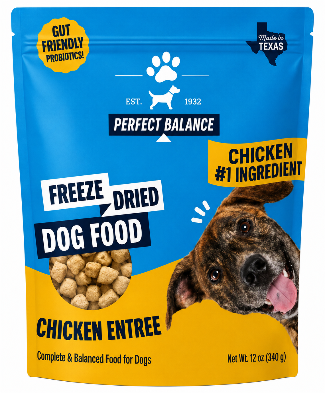 Perfect Balance Freeze-Dried Chicken Bites Dog Food – 12 oz