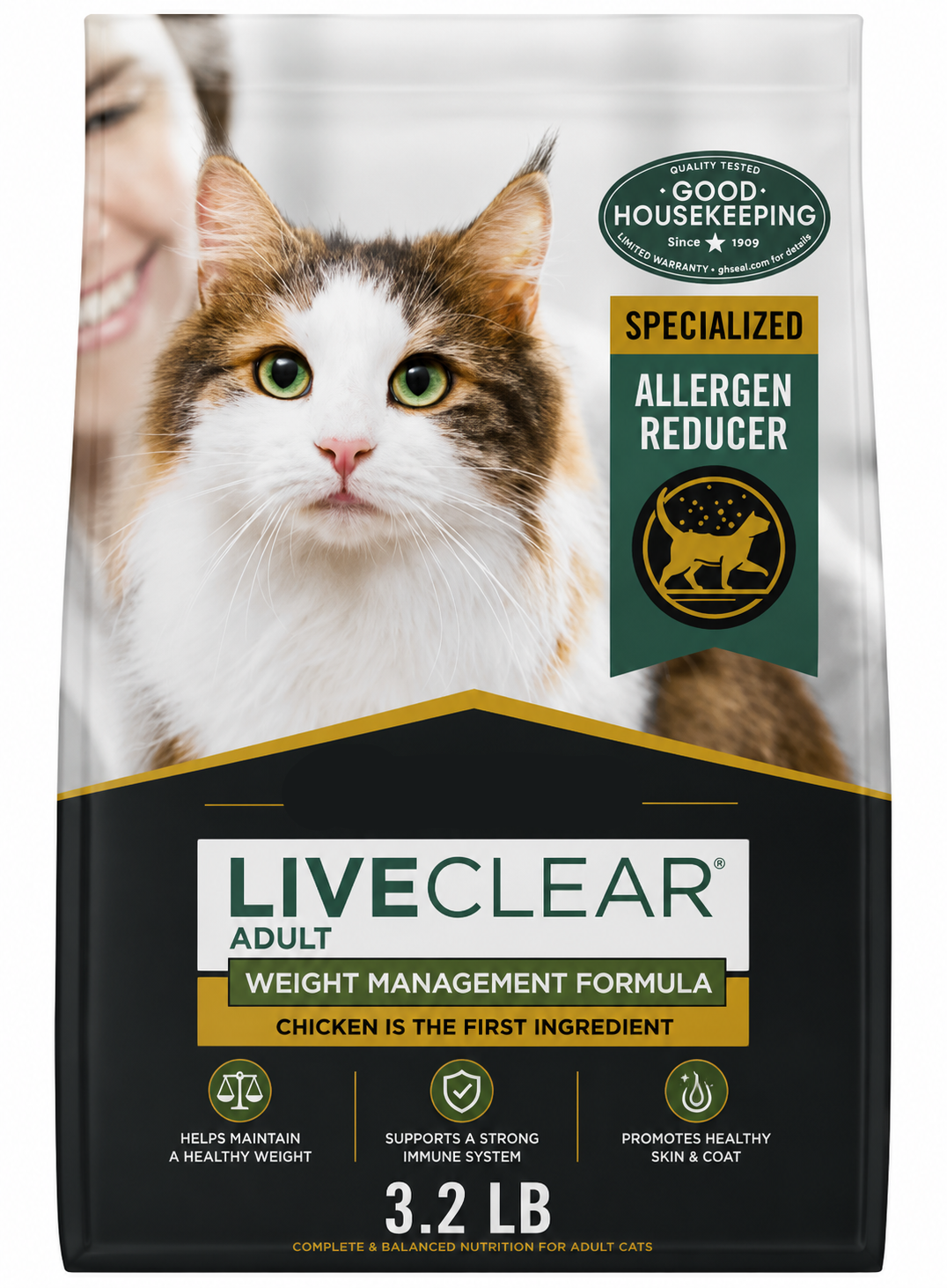 Live Clear Weight Management Chicken & Rice Cat Food – 3.2 lb
