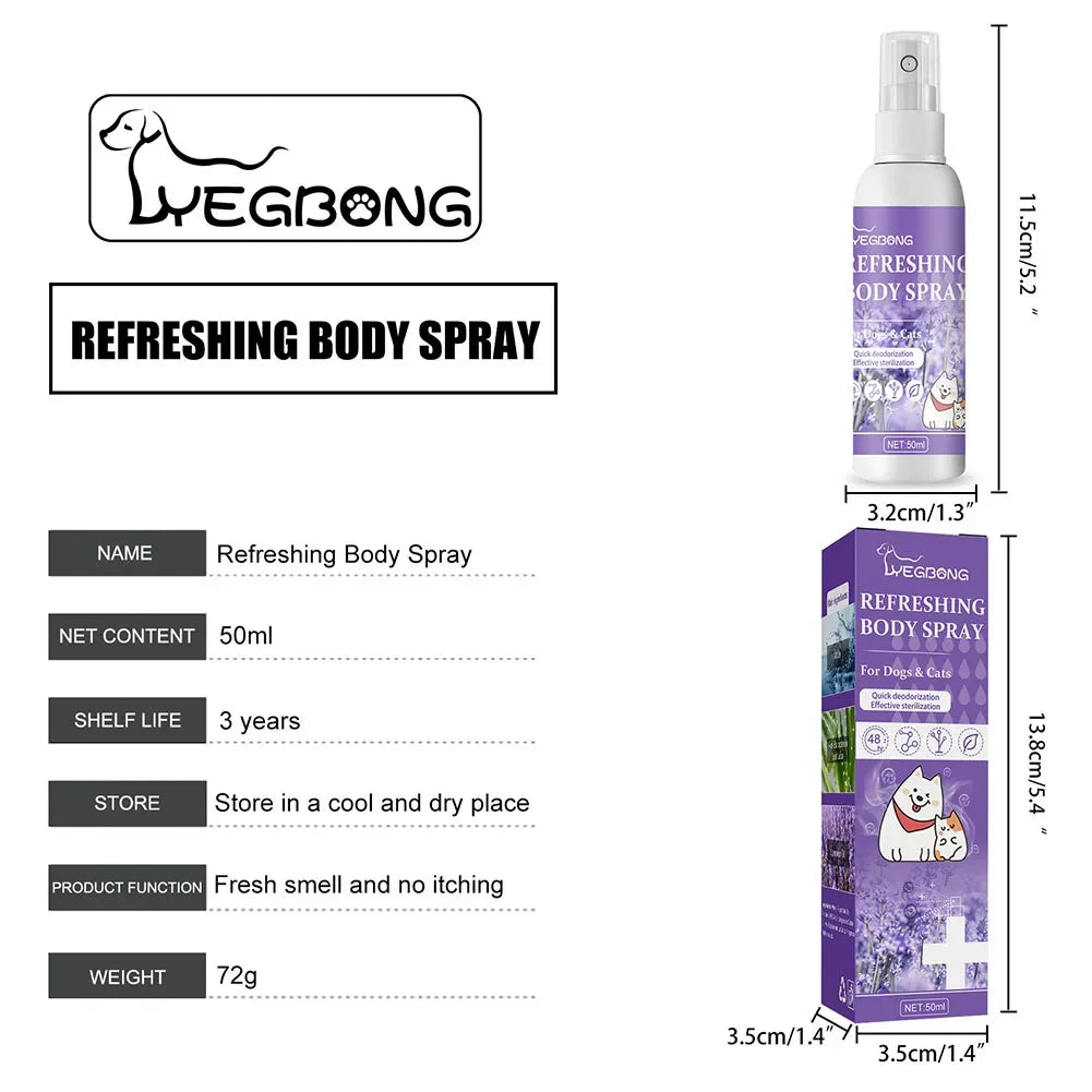 Lavender Dog Deodorizing Spray for Odor Control
