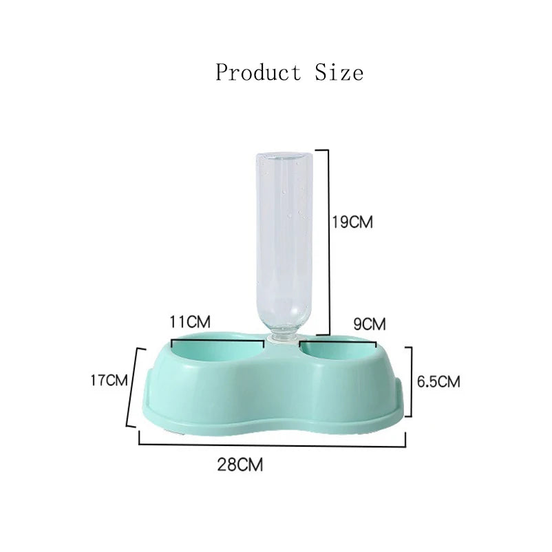 2-in-1 Automatic Pet Food & Water Bowl