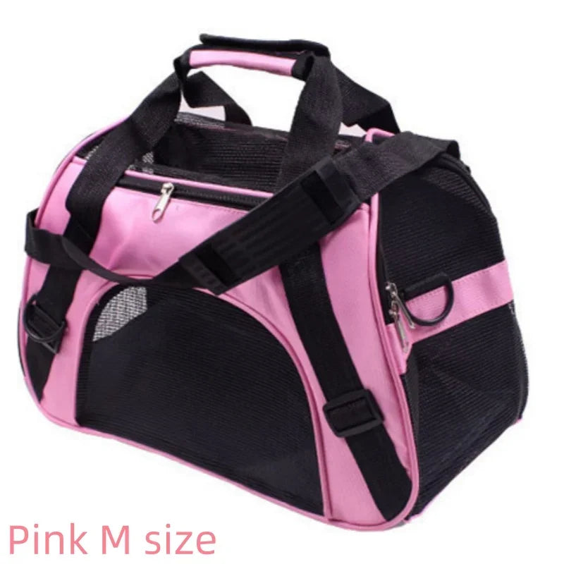 Foldable 4-Sided Pet Travel Carrier Bag
