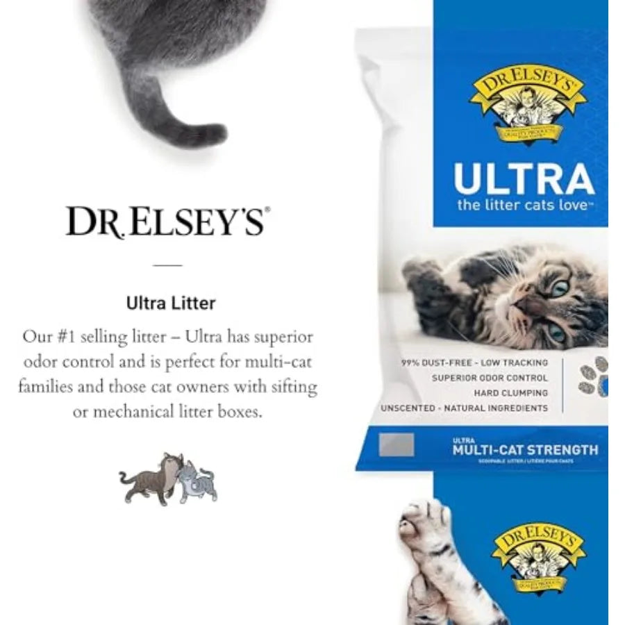 Ultra Unscented Clumping Clay Cat Litter (40 lb)