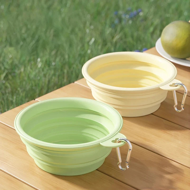 Collapsible Silicone Pet Travel Bowl (350ml/1000ml)