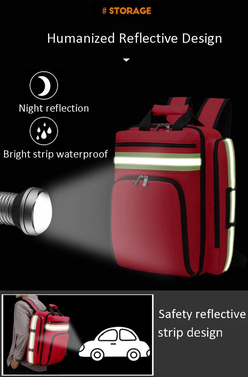Large Capacity Emergency First Aid Backpack