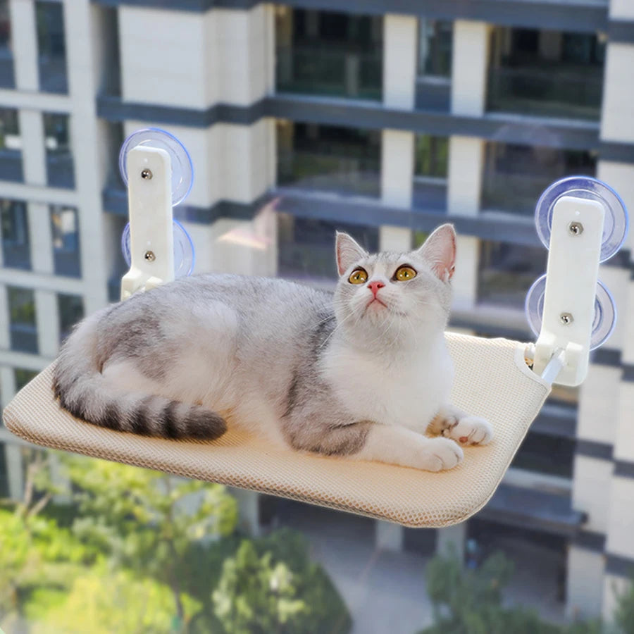 Foldable Window Cat Hammock with Suction Cups