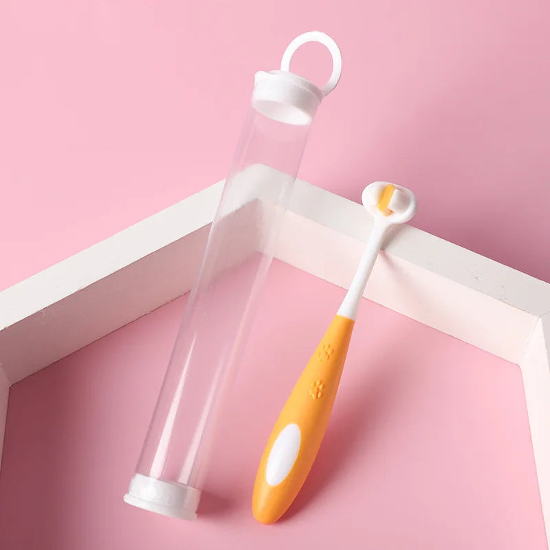 3-Sided Soft Pet Toothbrush
