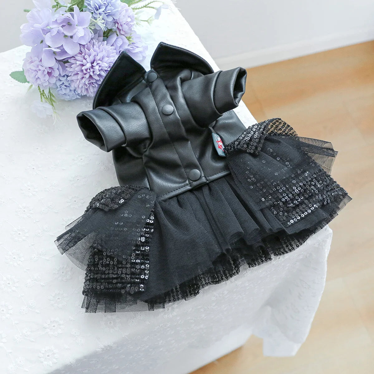 Punk Sequin Pet Dress