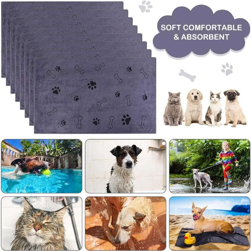 Quick-Dry Microfiber Pet Towel