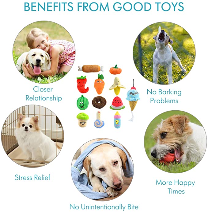 Plush Squeaky Bone Dog Toy