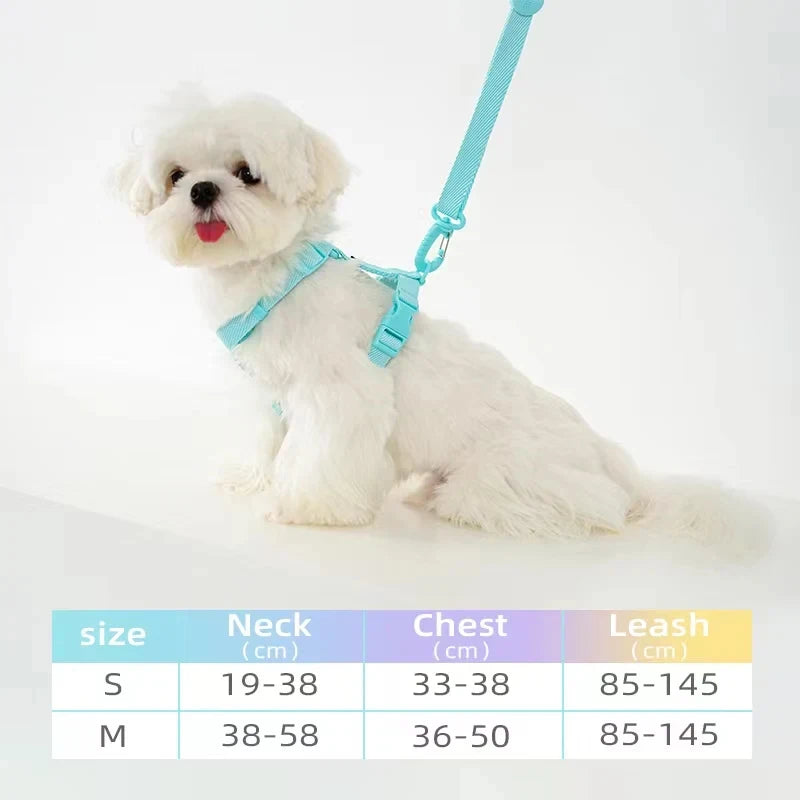 Reflective Adjustable Dog Harness, Collar & Leash Set