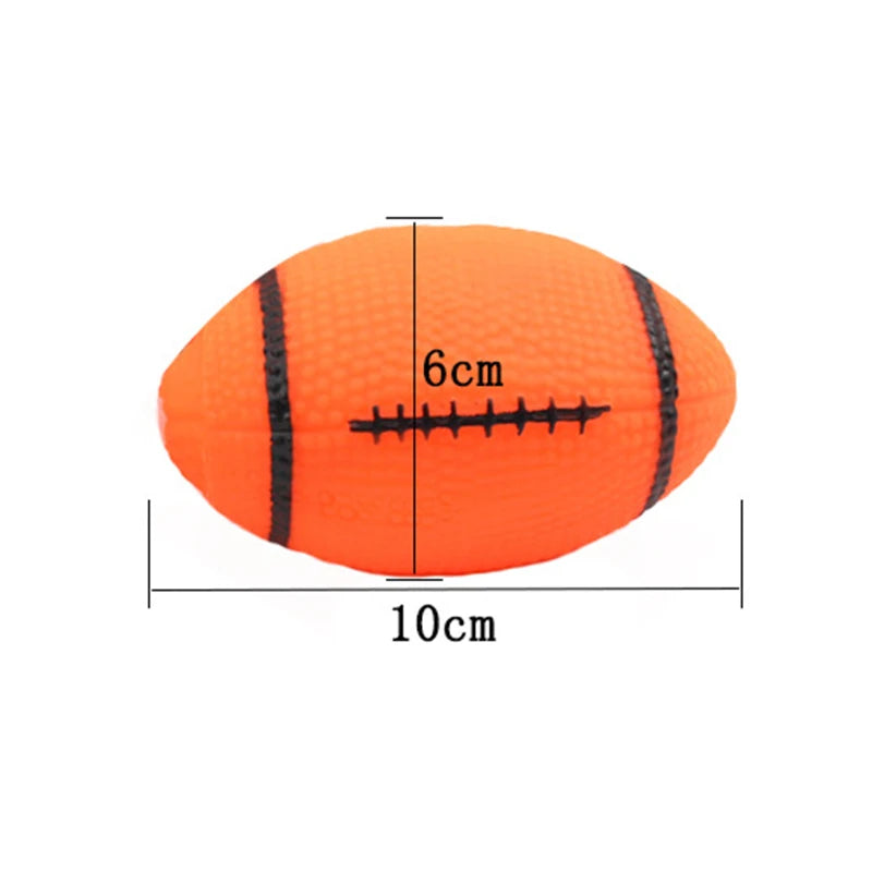 Squeaky Rubber Dog Ball Toy