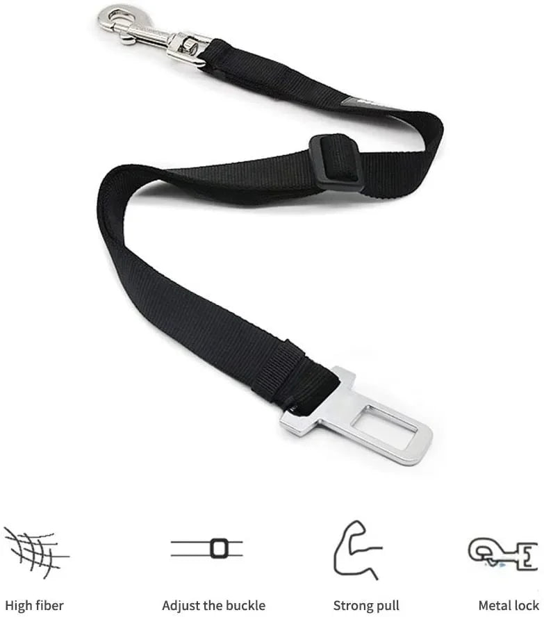Adjustable Pet Car Seat Belt Safety Leash