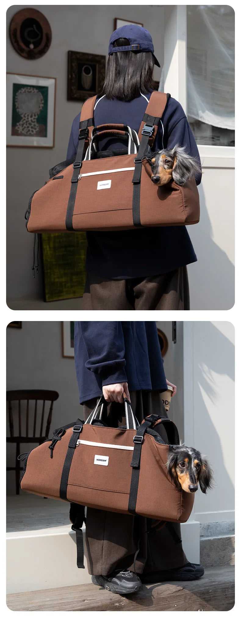 Nylon Dachshund Carrier Backpack