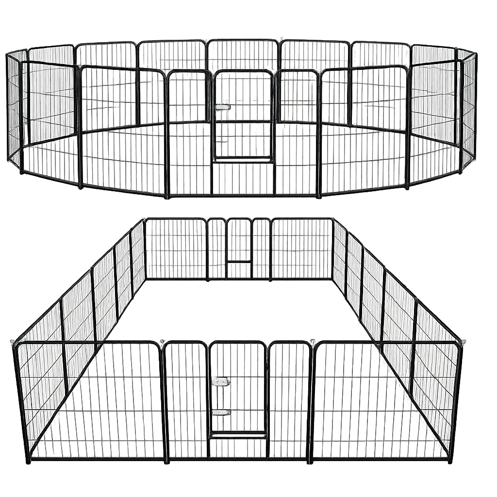 16-Panel Foldable Pet Playpen
