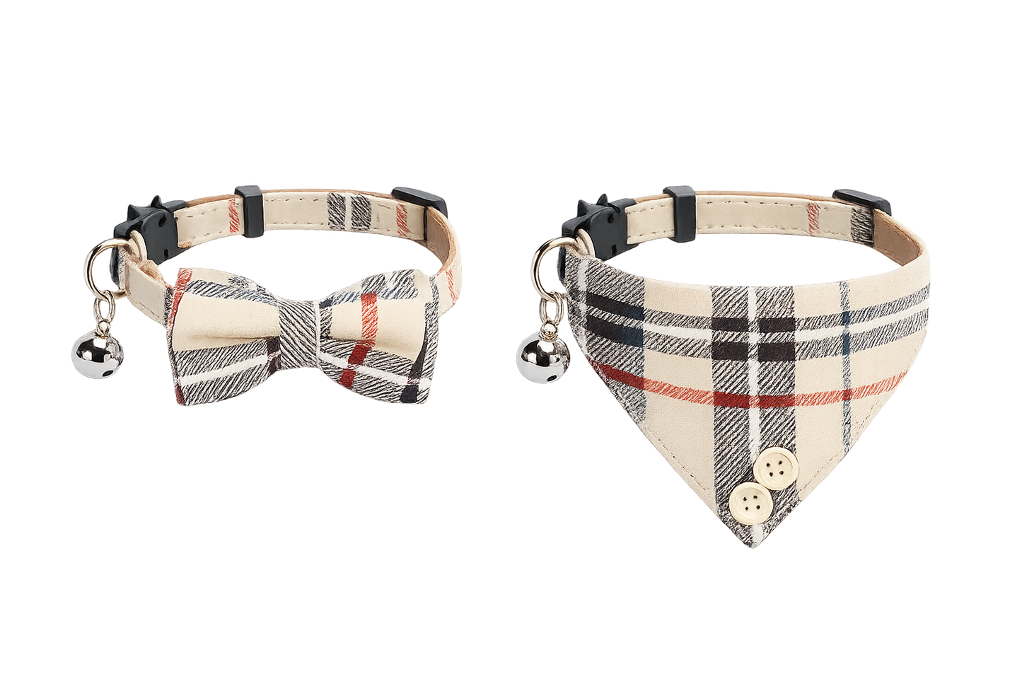 Plaid Breakaway Cat Collar Set