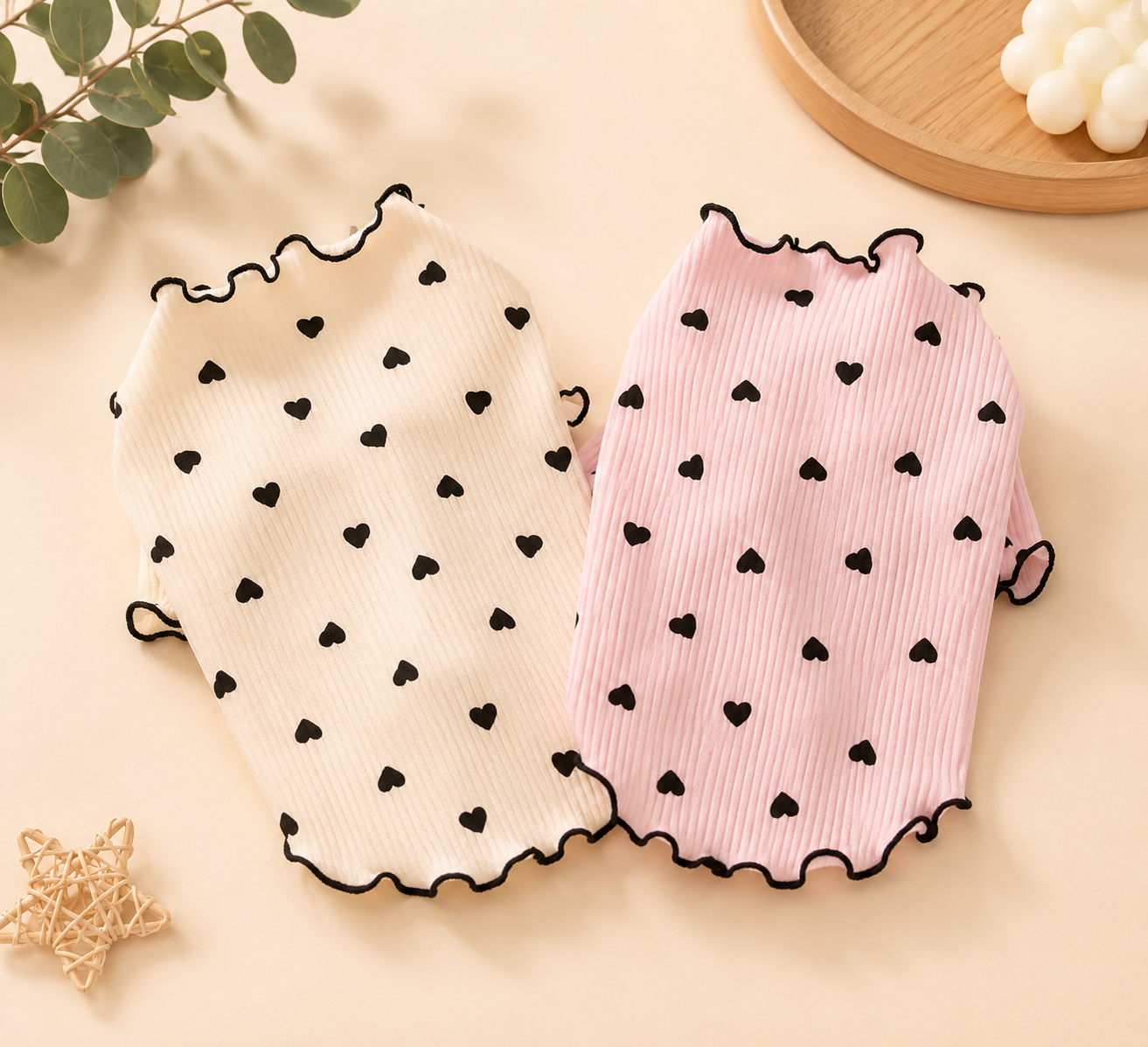 Heart Print Pet T-Shirt