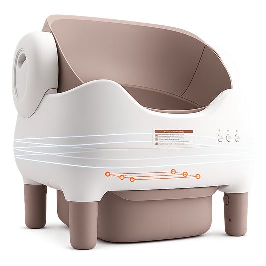 Automatic Self-Cleaning Cat Litter Box with App Control