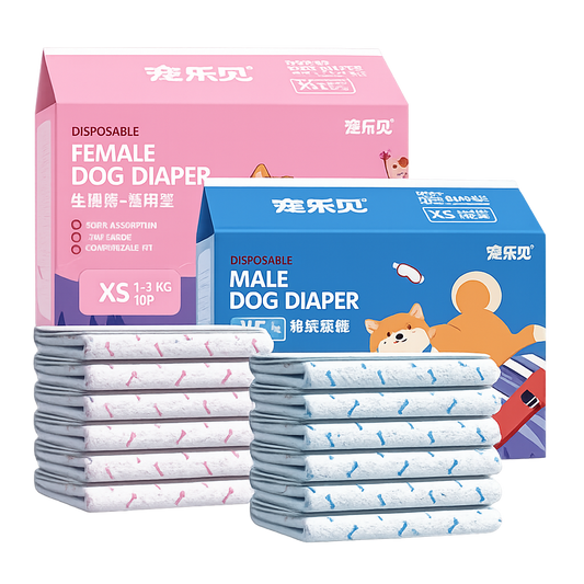 10-Pack Disposable Pet Diapers for Dogs & Cats