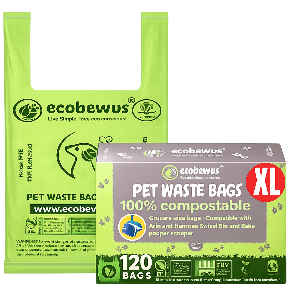 XL Compostable Dog Poop Bags (120 Count)
