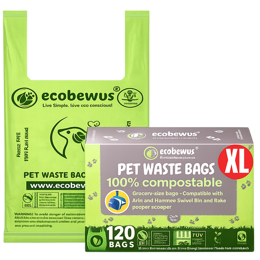 XL Compostable Dog Poop Bags (120 Count)