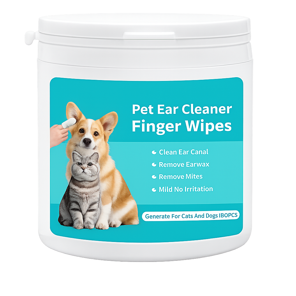 Pet Ear Cleaning Wipes & Care Kit