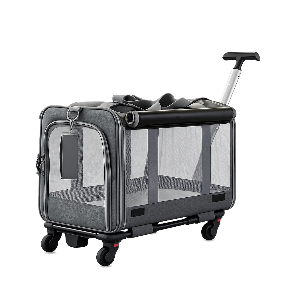 Rolling Pet Carrier with Wheels