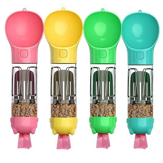 3-in-1 Pet Water Bottle & Feeder