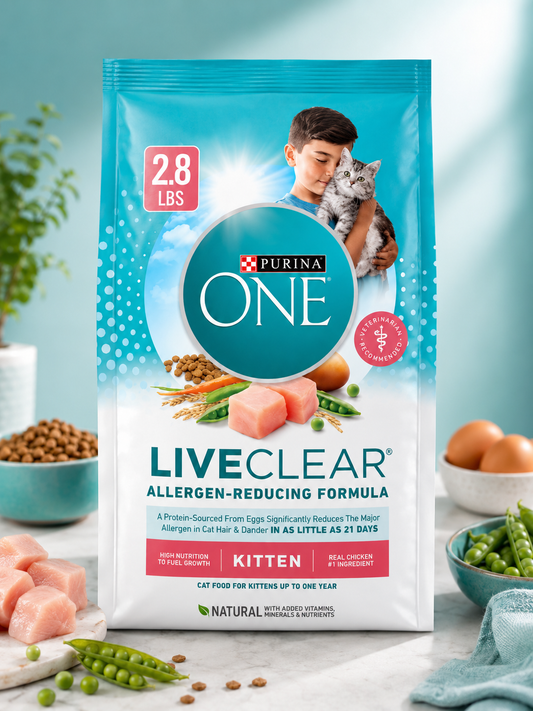 Live Clear Allergen-Reducing Kitten Food – Real Chicken, 2.8 lb