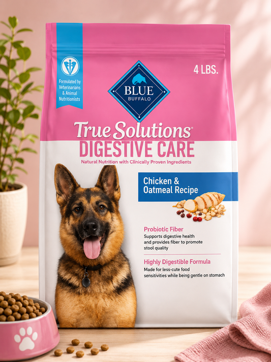 Natural Dry Dog Food for Digestive Care with Chicken, 4-lb Bag