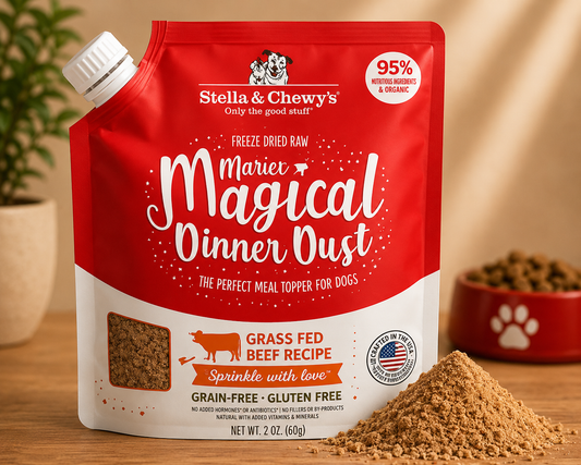 Paw Avenue Freeze-Dried Raw Dinner Dust Dog Food Topper for Picky Eaters
