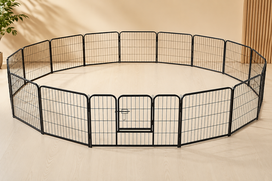 16-Panel Foldable Pet Playpen