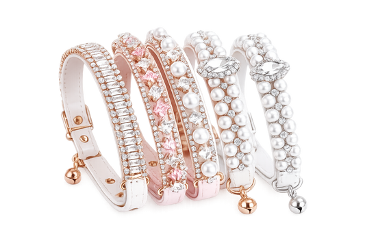 Luxury Pearl Rhinestone Pet Collar