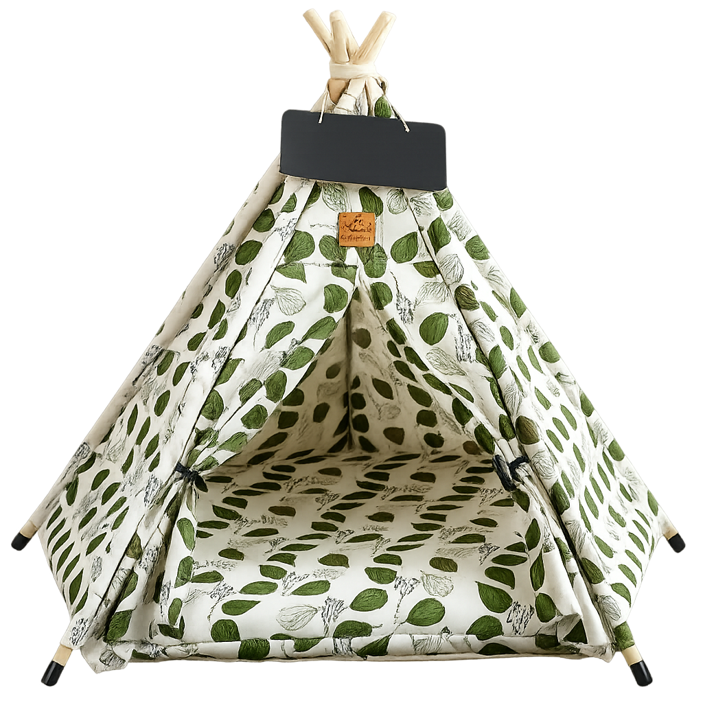 Portable Pet Teepee Bed with Cushion
