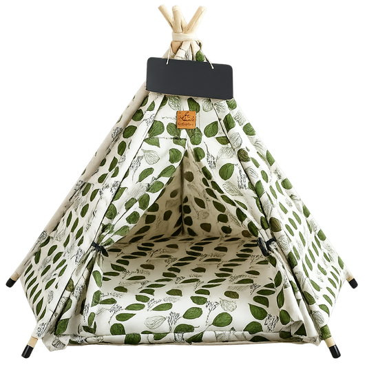 Portable Pet Teepee Bed with Cushion