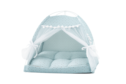 Warm Plush Pet Tent Bed with Cushion