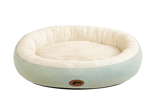 Cozy Plush Oval Pet Bed for Dogs & Cats