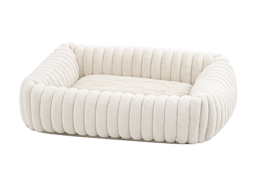 Orthopedic Plush Dog Bed with Support Foam