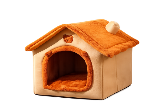 All-Season Washable Pet House Bed