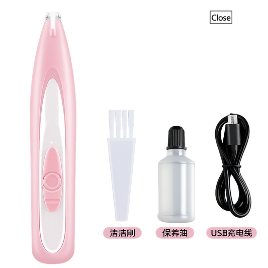 Cordless Pet Grooming Clippers with LED Light