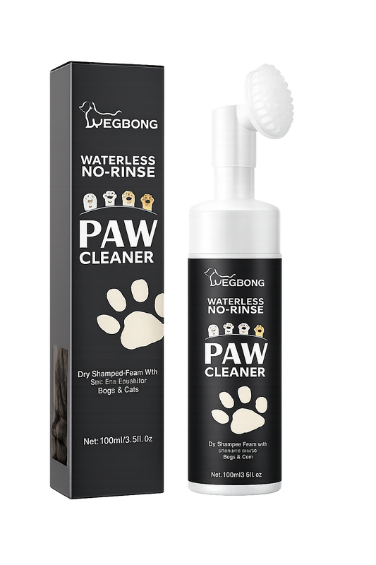 Waterless Pet Paw Cleaning Foam with Brush