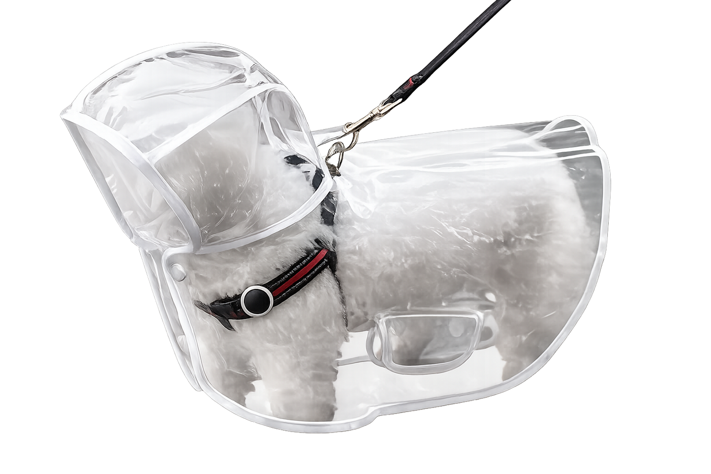 Transparent Waterproof Dog Raincoat