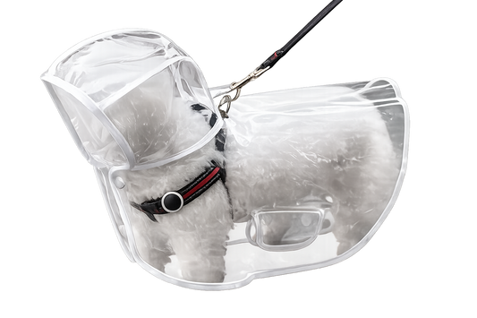 Transparent Waterproof Dog Raincoat