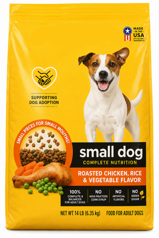 Adult Small Breed Dry Dog Food – Roasted Chicken & Vegetable, 14 lb