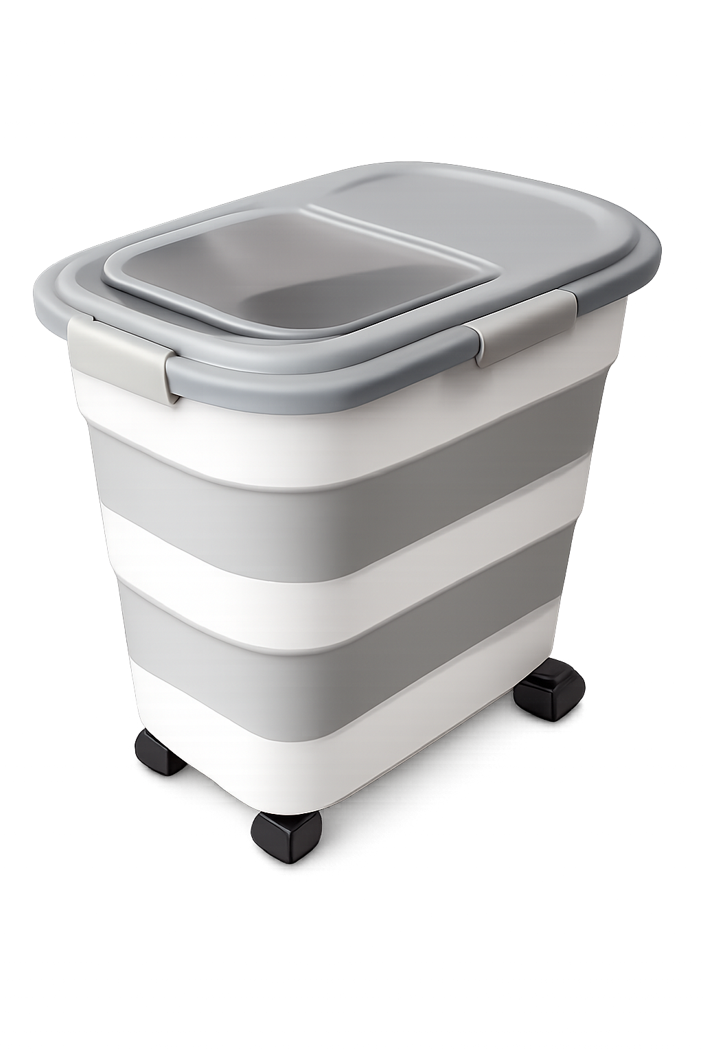 1PCS Collapsible Pet Food Storage Container with Wheels & Scoop
