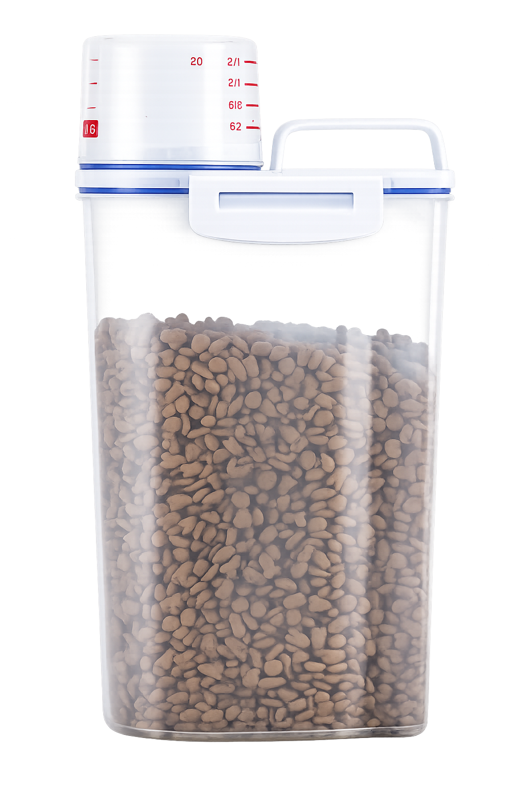 1.5kg/2kg Airtight Pet Food Storage Container with Measuring Cup