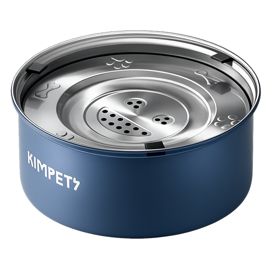 Stainless Steel Anti-Tip Slow Feeder Pet Bowl