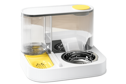 2-in-1 Stainless Steel Automatic Pet Feeder & Water Bowl