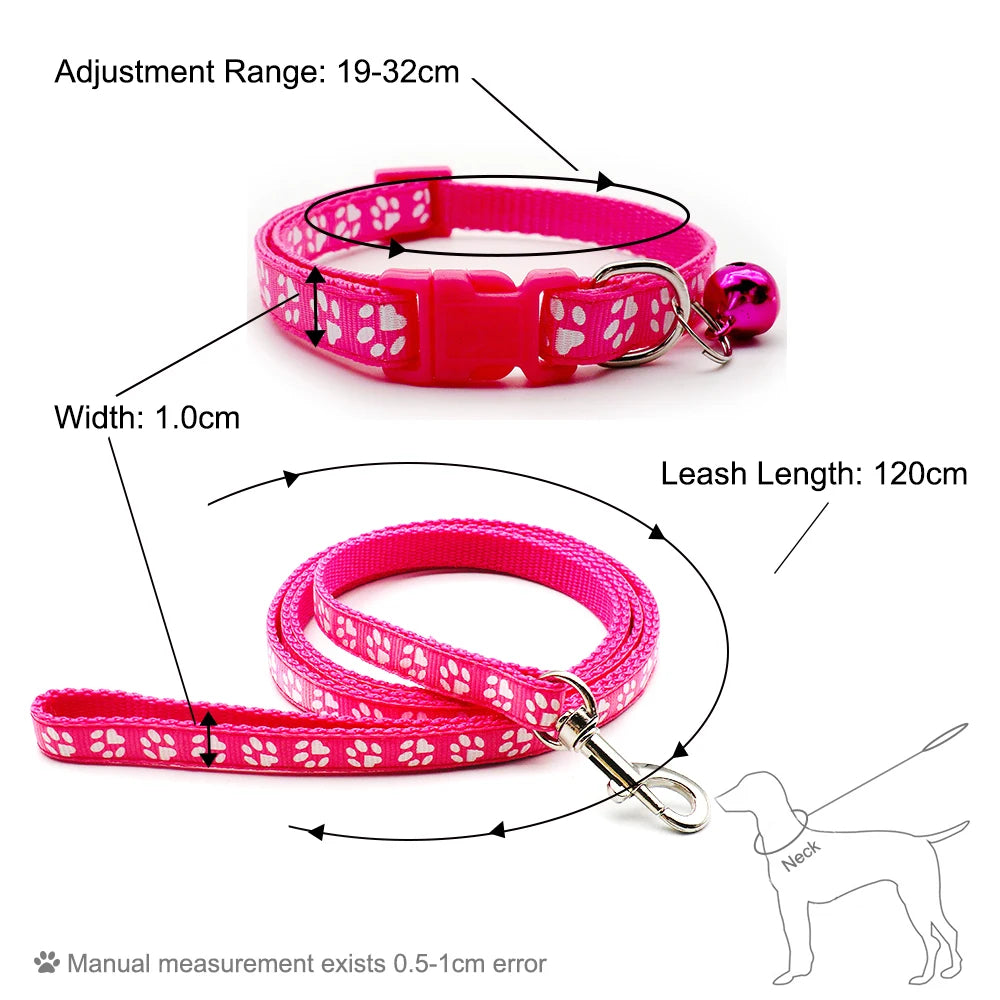Adjustable Dog Collar, Harness & Leash Set